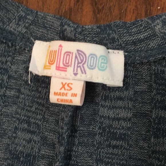 NWT XS Blue LuLaRoe Sarah Duster Cardigan - Picture 4 of 4